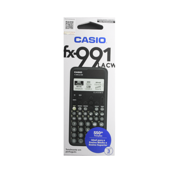 Calculadora Casio Original Cientifica Fx-991-LA CW Preta +550 funções 3 ANOS DE GARANTIA - Imagem 4