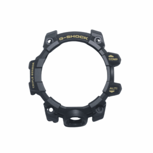 CAPA BEZEL RESINA BORRACHA COR PRETO FOSCO Escrita Amarela)SERVE PAR TODOS OS MODELOS GWG-1000GB-1A