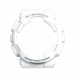 CAPA CASIO ORIGINAL G-SHOCK GA-100-COR BRANCO FOSCO COM LETRAS PRETAS -SERVE TODOS OS MODELOS-GA-100-GA-110-GA-120-GA-140-GD-100-GD-110