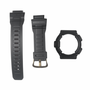 Kit Capa e Pulseira Casio Original G-SHOCK G-9300GB-GW-9300GB COR PRETO FOSCO COM LETRAS NA COR PRETA.