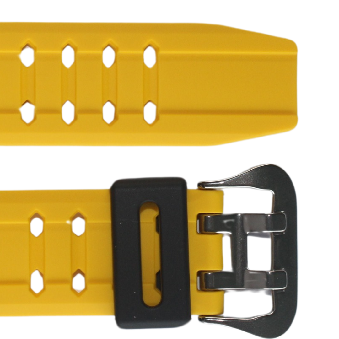 PULSEIRA CASIO G-SCHOK ORIGINAL GA-1000 9B AMARELA COM ESCRITA EM PRETO - Imagem 3