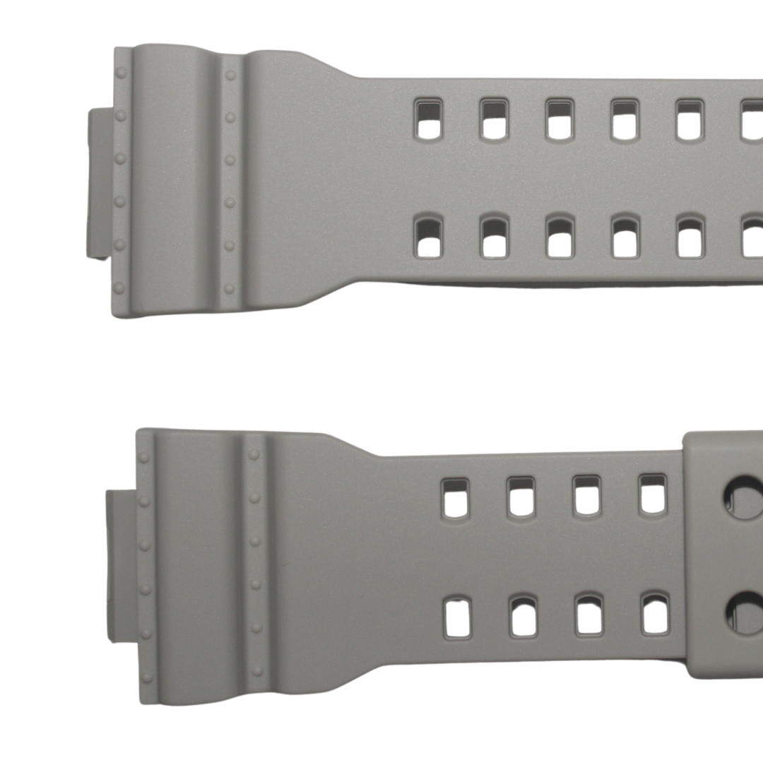 PULSEIRA CASIO ORIGINAL G-SCHOK GA-100SD-8A -NA COR BEGE MILITAR/AREIA PASSADOR PRATA EM AÇO - Imagem 2