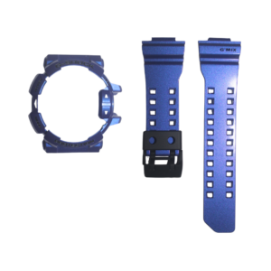 KIT CAPA E PULSEIRA CASIO G-SHOCK GBA 400 2A  COR- AZUL COM VERNIZ