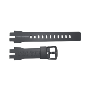 PULSEIRA CASIO ORIGNAL PRO TREK PRG-300-1B PRW-3000-1 NA COR PRETA COM ESCRITA EM BRANCO