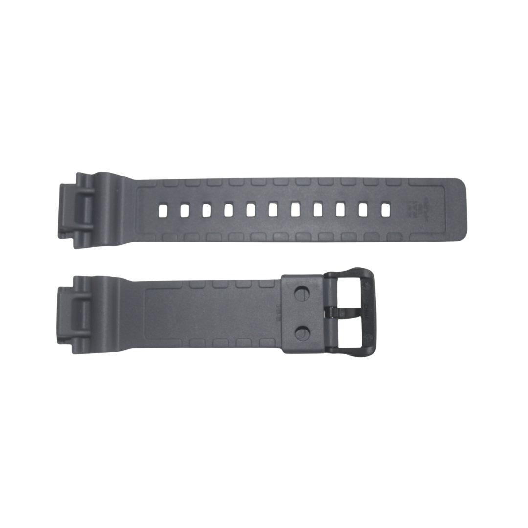 PULSEIRA CASIO ORIGINAL WS-1400H 1A - NA COR CINZA FIVELA PRETA PASSADOR EM BORRACHA CINZA - Imagem 4