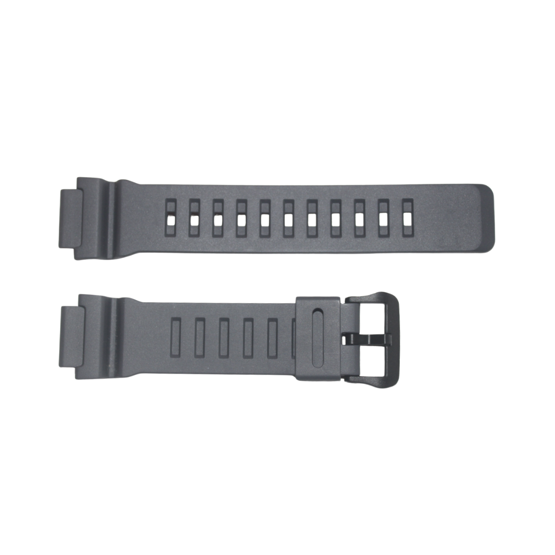 PULSEIRA CASIO ORIGINAL WS-1400H 1A - NA COR CINZA FIVELA PRETA PASSADOR EM BORRACHA CINZA