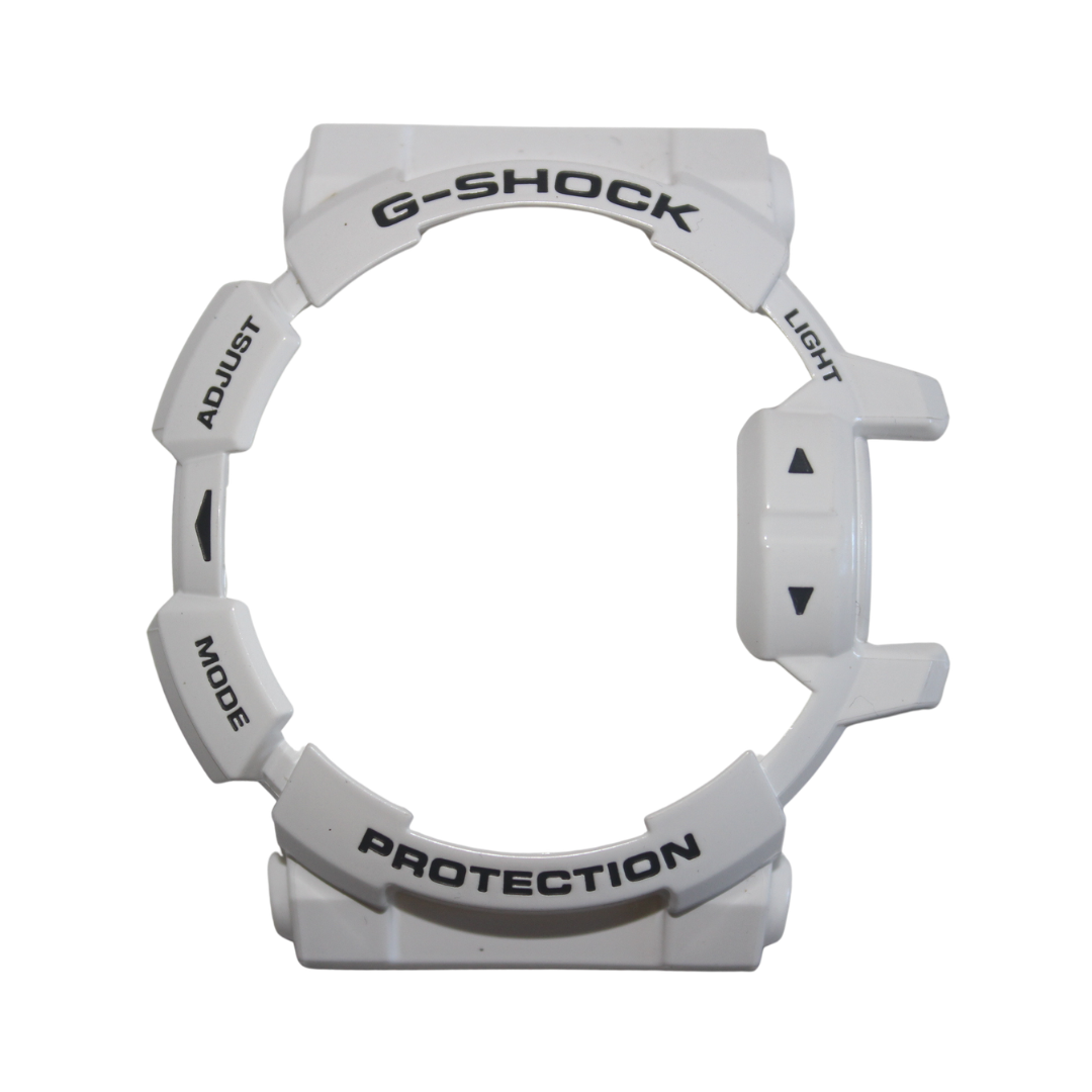 CAPA CASIO ORIGINAL G-SHOCK COR BRANCO FOSCO COM LETRAS PRETAS -SERVE TODOS OS MODELOS-GBA-400 GA-400-7A